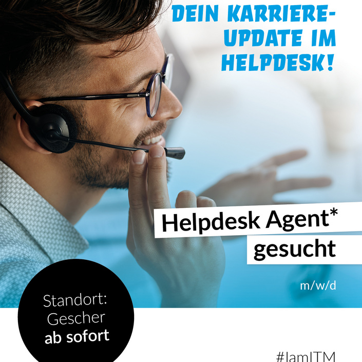 Werde unser neuer Helpdesk Agent (m/w/d)! 🚀

Du willst mehr als nur Tickets abarbeiten?
Dann komm zu ITM und sei die...