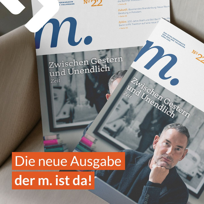 Frisch gedruckt: Die neue m. ist da! ⏳

Gemeinsam mit der @berlinervolksbank durften wir auch diese Ausgabe wieder...