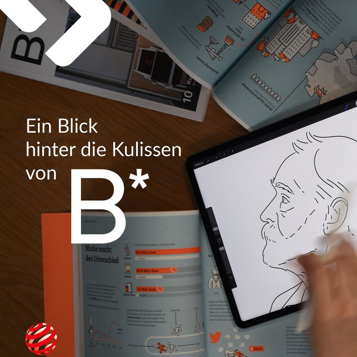 Von der Idee zum Red Dot Award. 🏆

Ihr seht das fertige Magazin – wir zeigen, was alles drinsteckt. Denn bevor B* Seite...