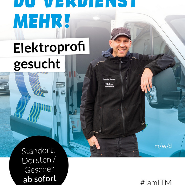 Du hast deine Ausbildung im Elektrohandwerk abgeschlossen, packst gerne mit an und willst nicht irgendeinen Job, sondern...